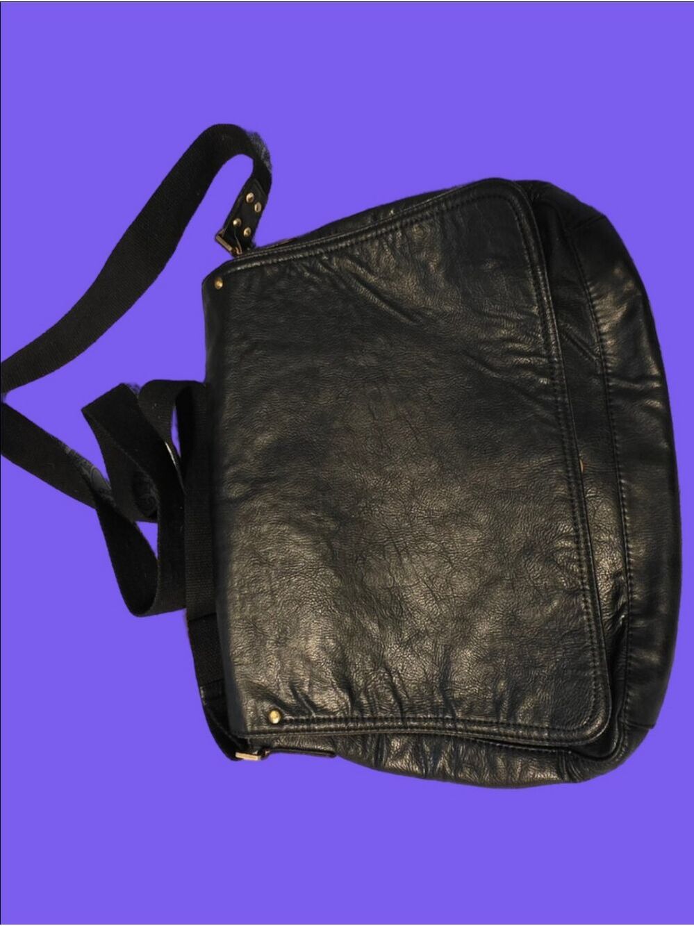 4/$97 Deal! David Jones Black Leather Crossbody Bag